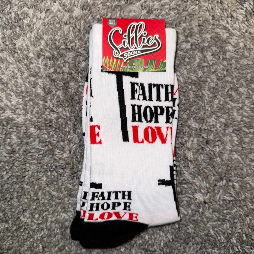Sillies Socks - Crew Length Novelty Socks - Great Gifts - One Size - NWT 1 pair